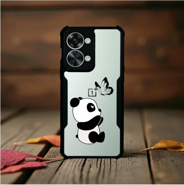 ivogue Panda and Butterfly Mobile Cover For OnePlus Nord 2T