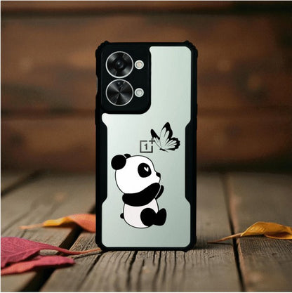 ivogue Panda and Butterfly Mobile Cover For OnePlus Nord 2T