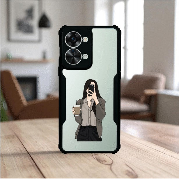 ivogue Coffee Girl Mobile Cover For OnePlus Nord 2T