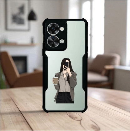 ivogue Coffee Girl Mobile Cover For OnePlus Nord 2T