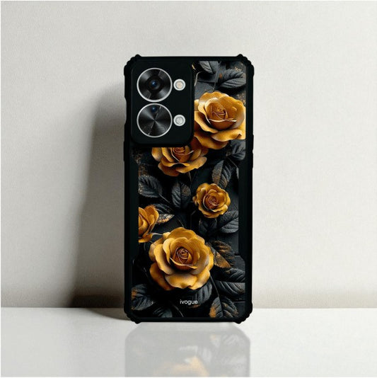 ivogue Golden Rose Mobile Cover For OnePlus Nord 2T