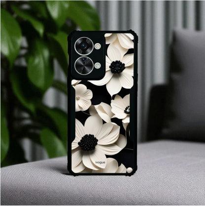 ivogue Black & Bloom Mobile Cover For OnePlus Nord 2T