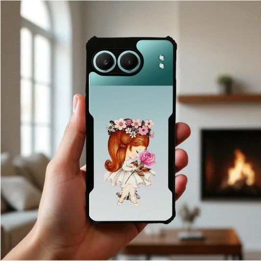 ivogue Flower Girl Mobile Cover For OnePlus Nord 4