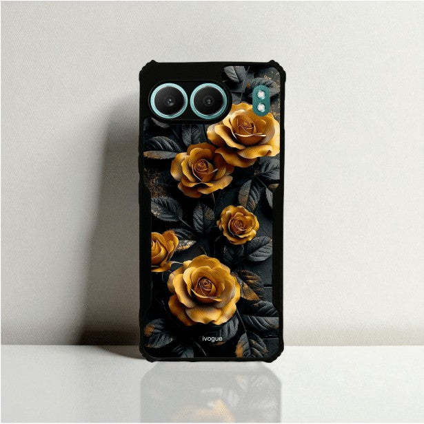 ivogue Golden Rose Mobile Cover For OnePlus Nord 4