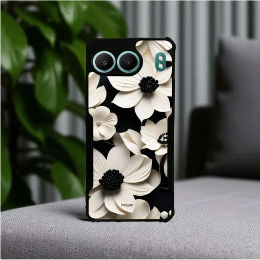 ivogue Black & Bloom Mobile Cover For OnePlus Nord 4