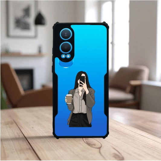 ivogue Coffee Girl Mobile Cover For OnePlus Nord CE4 Lite
