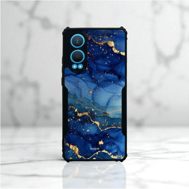 ivogue Blue Opulence Mobile Cover For OnePlus Nord CE4 Lite