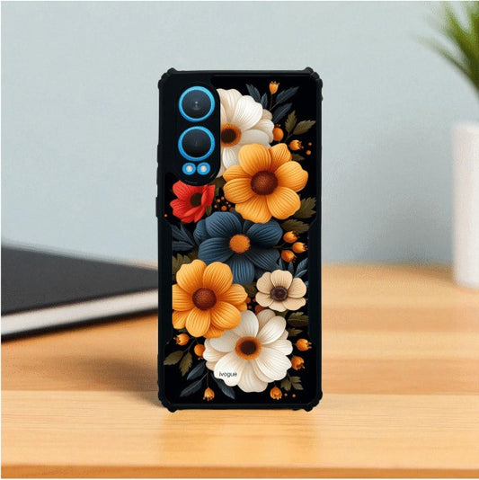 ivogue Retro Petals Mobile Cover For OnePlus Nord CE4 Lite