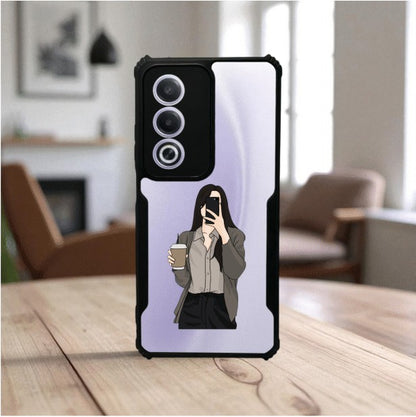 ivogue Coffee Girl Mobile Cover For OPPO A3 Pro
