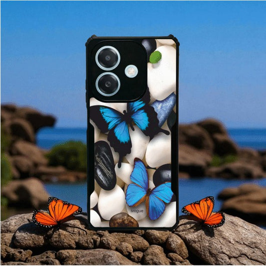 ivogue Blue Wings Beauty Mobile Cover For OPPO A3