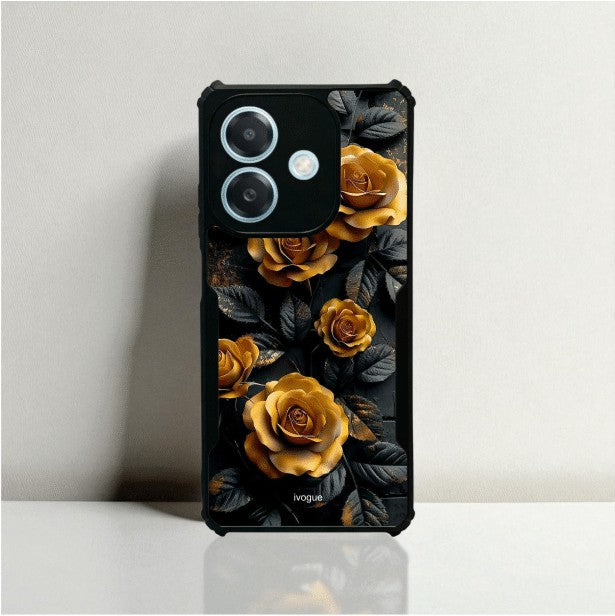 ivogue Golden Rose Mobile Cover For OPPO A3X