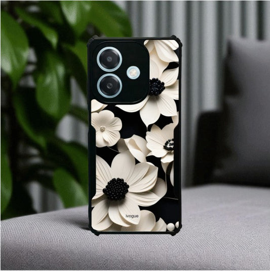 ivogue Black & Bloom Mobile Cover For OPPO A3