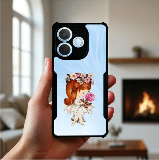 ivogue Flower Girl Mobile Cover For OPPO A5 Pro