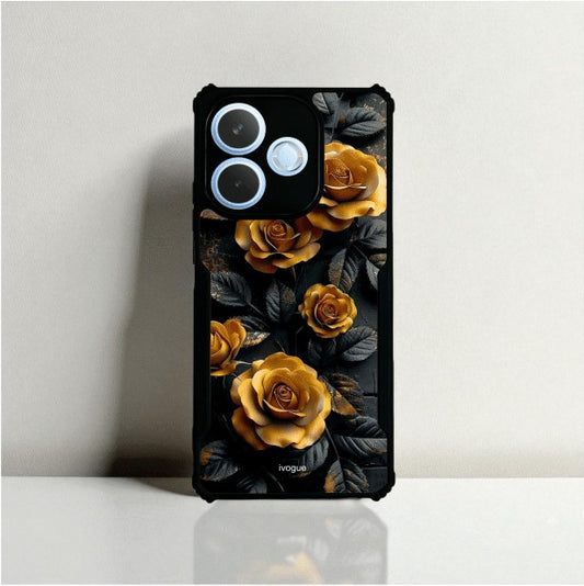 ivogue Golden Rose Mobile Cover For OPPO A5 Pro