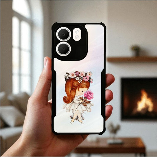 ivogue Flower Girl Mobile Cover For OPPO A5X