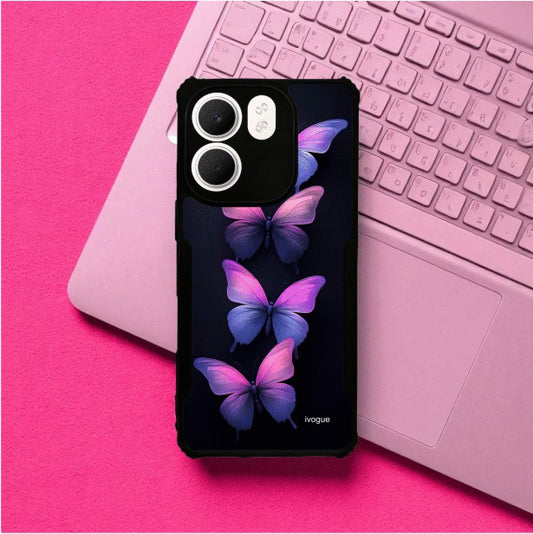 ivogue Galaxy Butterflies Mobile Cover For OPPO A5X
