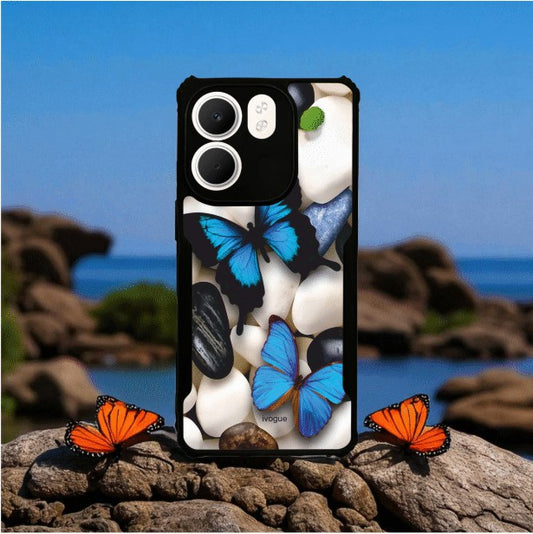 ivogue Blue Wings Beauty Mobile Cover For OPPO A5X