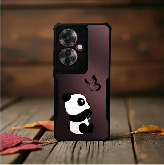 ivogue Panda and Butterfly Mobile Cover For OPPO F25 Pro