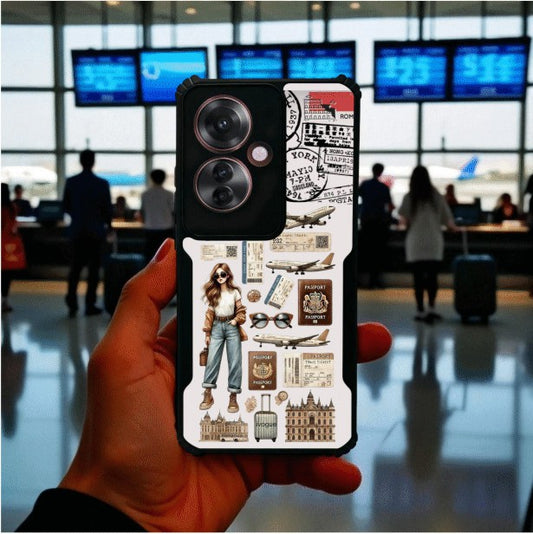 ivogue Travel Girl Vibes Mobile Cover For OPPO F25 Pro