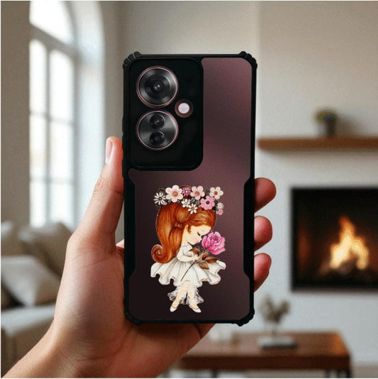 ivogue Flower Girl Mobile Cover For OPPO F25 Pro
