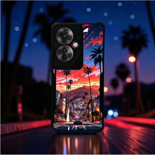 ivogue Palm City Nights Mobile Cover For OPPO F25 Pro