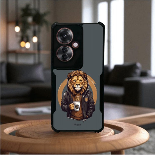 ivogue Stylish Lion Mobile Cover For OPPO F25 Pro