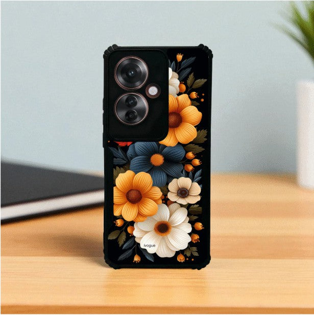 ivogue Retro Petals Mobile Cover For OPPO F25 Pro