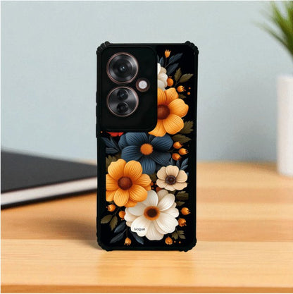 ivogue Retro Petals Mobile Cover For OPPO F25 Pro