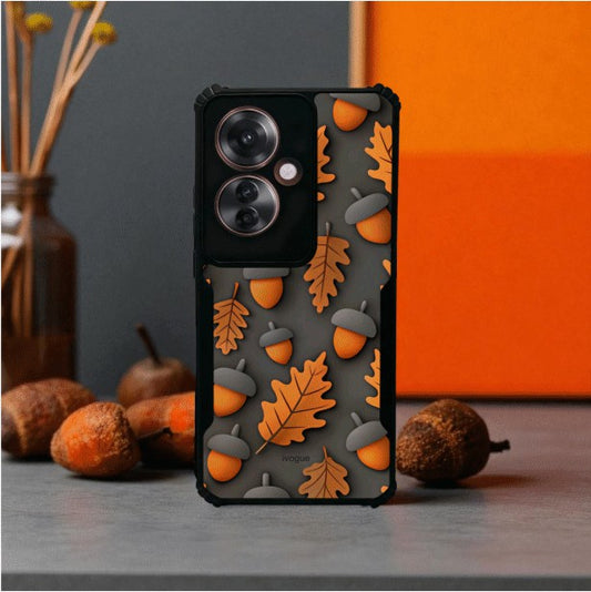 ivogue Oak & Acorn Mobile Cover For OPPO F25 Pro