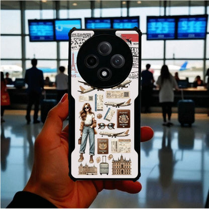 ivogue Travel Girl Vibes Mobile Cover For OPPO F27 Pro Plus