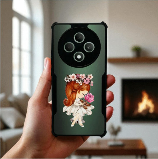 ivogue Flower Girl Mobile Cover For OPPO F27
