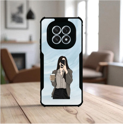ivogue Coffee Girl Mobile Cover For OPPO F29