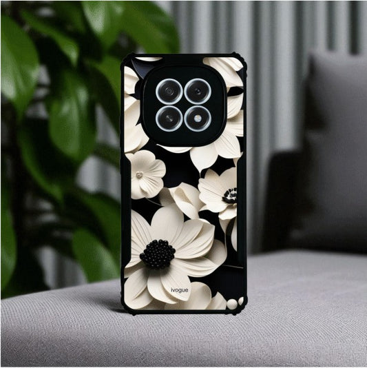 ivogue Black & Bloom Mobile Cover For OPPO F29