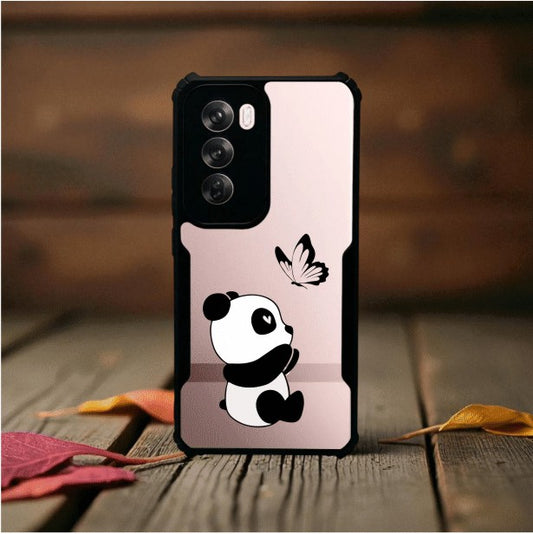 ivogue Panda and Butterfly Mobile Cover For OPPO Reno12