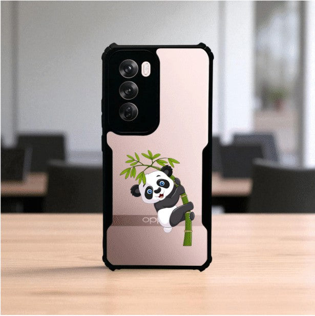 ivogue Panda and Tree Mobile Cover For OPPO Reno12 Pro