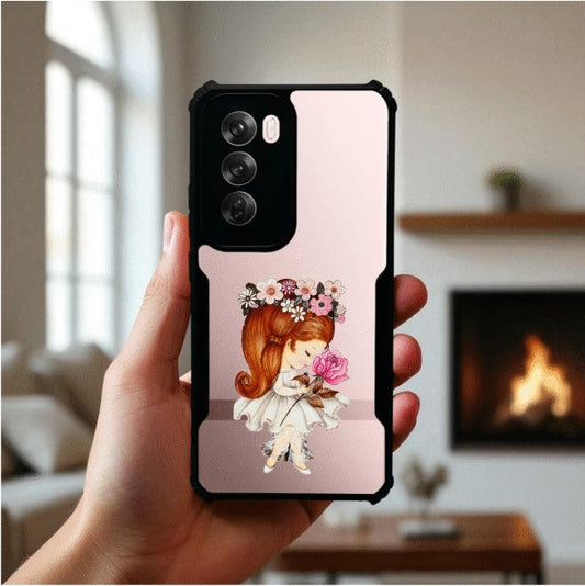 ivogue Flower Girl Mobile Cover For OPPO Reno12 Pro