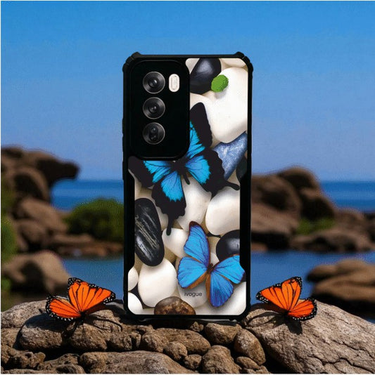 ivogue Blue Wings Beauty Mobile Cover For OPPO Reno12 Pro