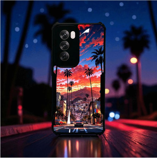 ivogue Palm City Nights Mobile Cover For OPPO Reno12