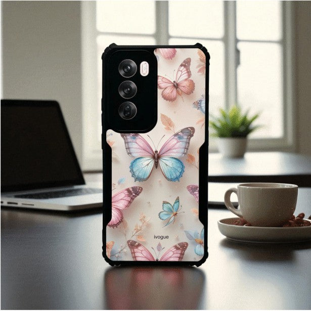ivogue Butterfly Bloom Mobile Cover For OPPO Reno12 Pro