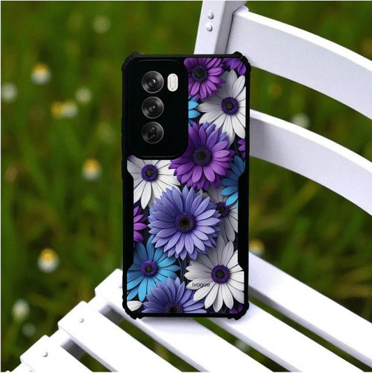ivogue Violet Bloom Mobile Cover For OPPO Reno12