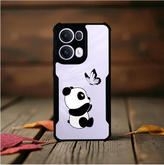 ivogue Panda and Butterfly Mobile Cover For OPPO Reno13 Pro