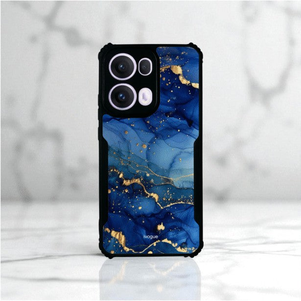 ivogue Blue Opulence Mobile Cover For OPPO Reno13 Pro