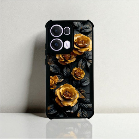 ivogue Golden Rose Mobile Cover For OPPO Reno13 Pro