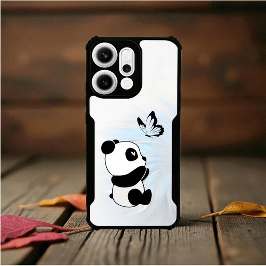 ivogue Panda and Butterfly Mobile Cover For OPPO Reno14