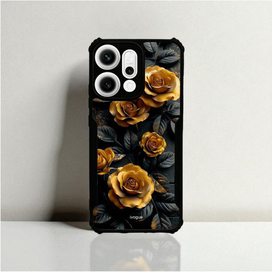 ivogue Golden Rose Mobile Cover For OPPO Reno14