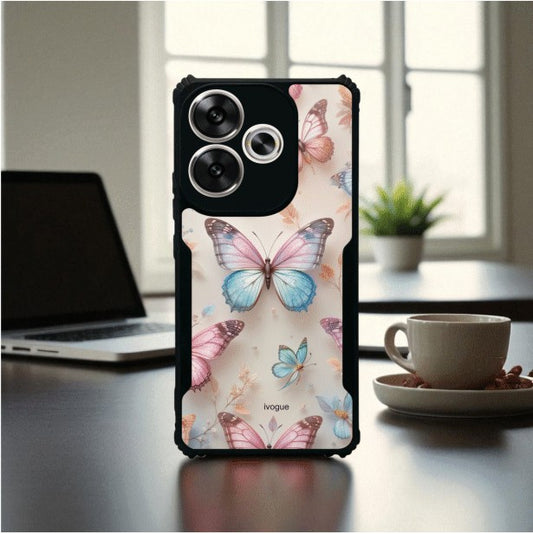 ivogue Butterfly Bloom Mobile Cover For POCO F6