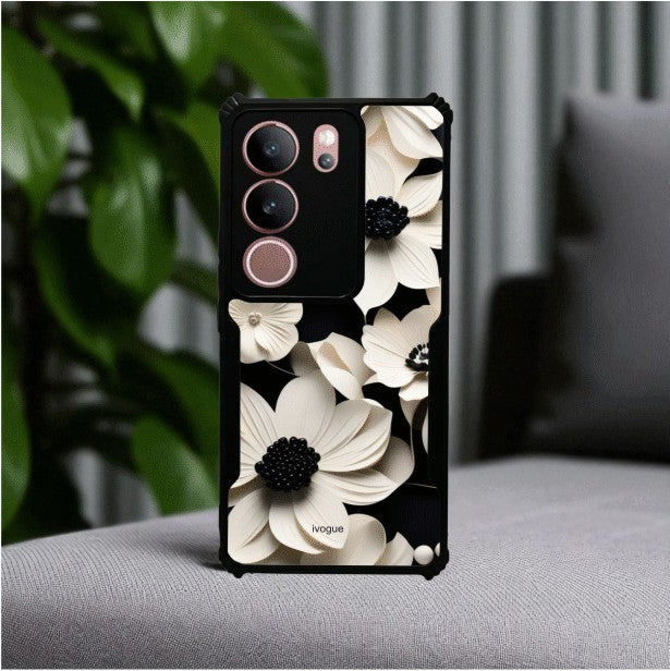 ivogue Black & Bloom Mobile Cover For REALME C75