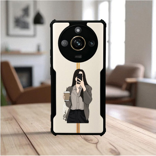 ivogue Coffee Girl Mobile Cover For REALME 11 Pro