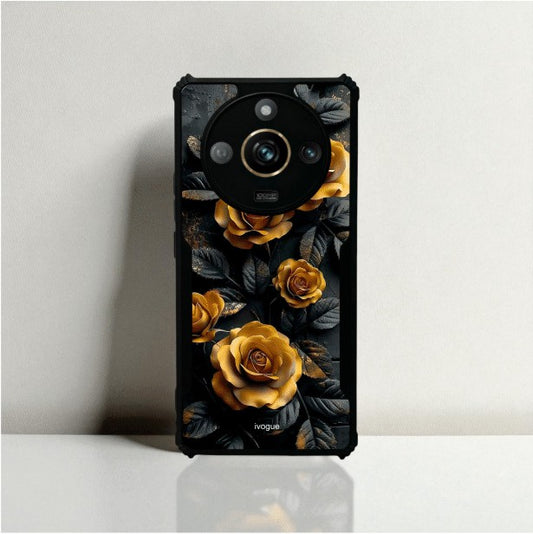 ivogue Golden Rose Mobile Cover For REALME Narzo 60 Pro