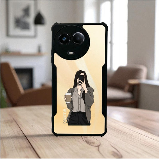 ivogue Coffee Girl Mobile Cover For REALME 11 (5G)